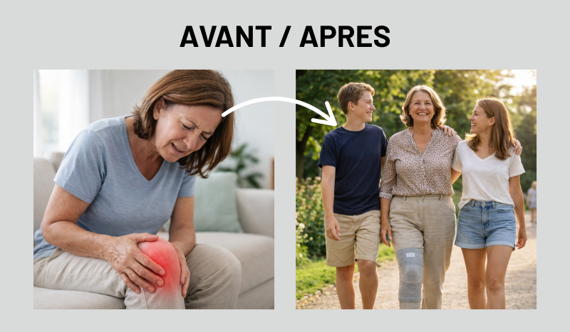 Genouillères en fibre de bambou PEDIVO®